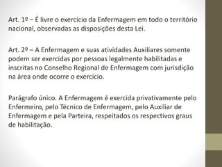 Nova Lei de Exercício Profissional de Enfermagem Mudanças e Impactos